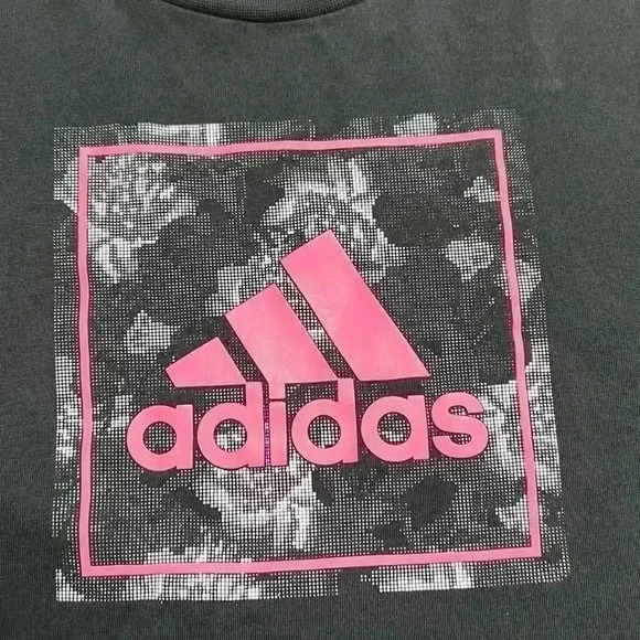 Adidas pink cropped tee size M - Picture 2 of 4